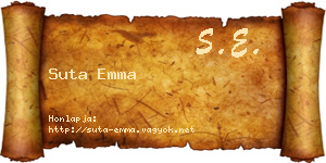 Suta Emma névjegykártya